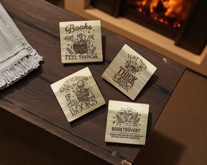 Funny Spicy Bookish Bookmark – Laser Engraved Wood Gift for Smut Lovers, Book Club Favor, Morally Grey Reader