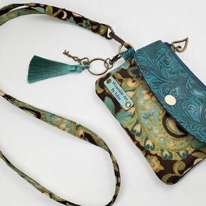 SOLO PEDIDO PERSONALIZADO Mini billetera de identificación con bolsillo para tarjetas de crédito y cordón. 2 opciones de pedido rápido o elija sus propias telas de los tableros de diseño. ¡Le envío un mensaje!