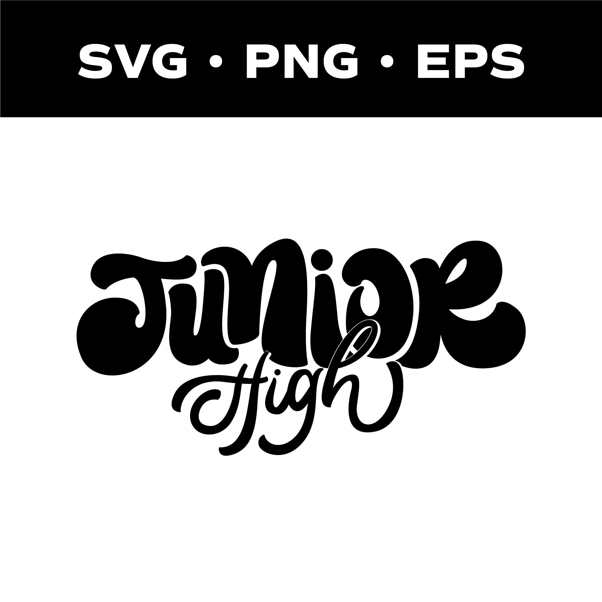 Junior High PNG EPS SVG Cut Files Clip Art Junior Year | Etsy