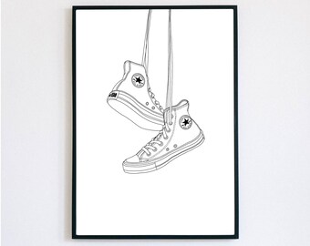 converse wall art