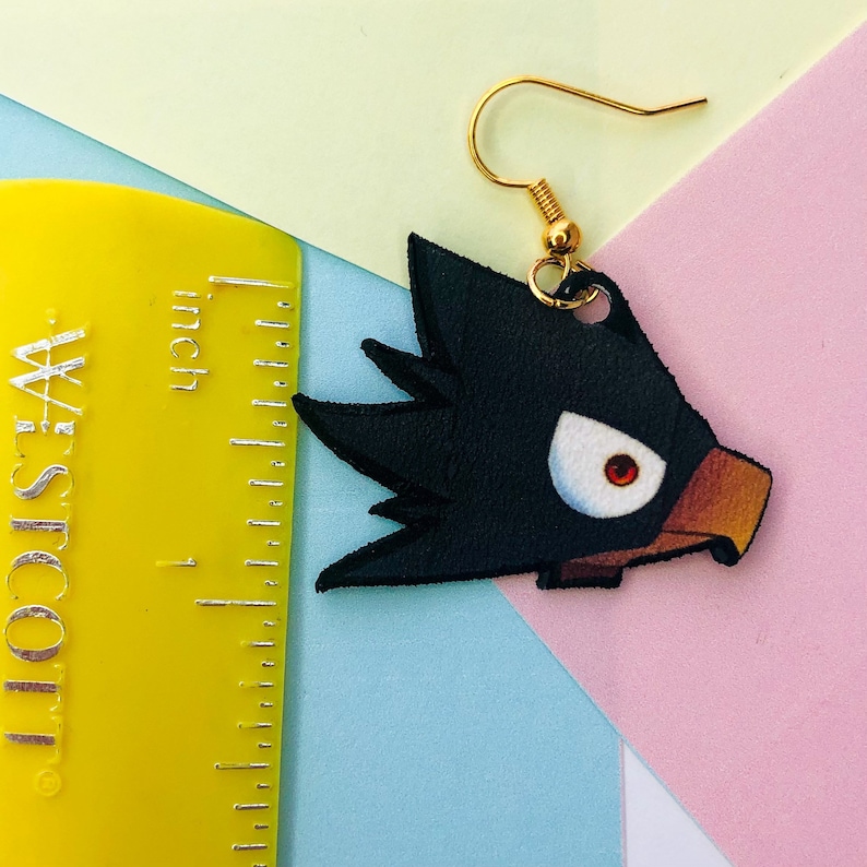 Tokoyami Dark Shadow My hero Academia Earrings Anime