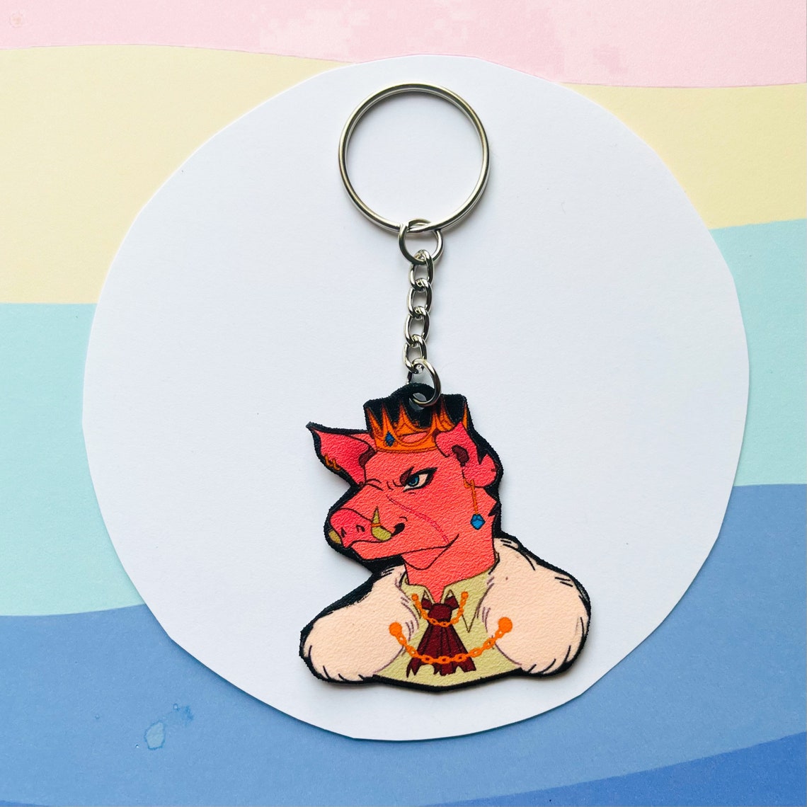 Technoblade Minecraft Keychain Etsy