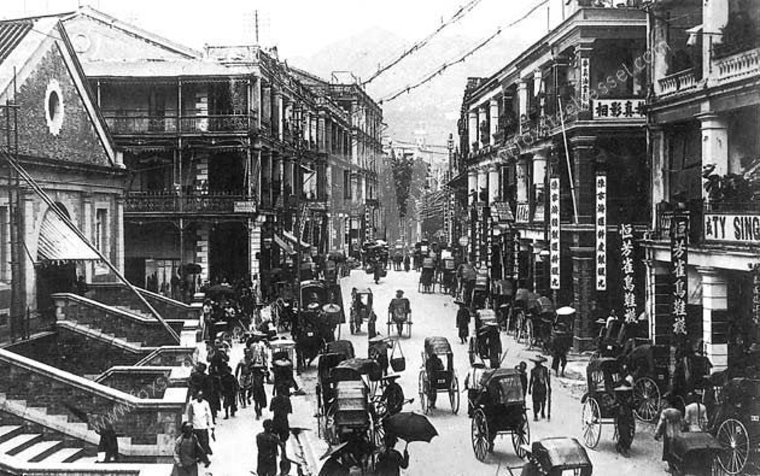 Old Hong Kong Photo, 1910, Queen's Road Central ,hong Kong History