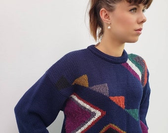 Retro Guam Design Slouchy Sweater Christmas Gift