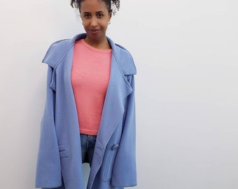 periwinkle blue coat