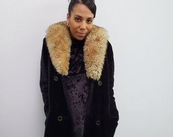 black teddy coat size 12