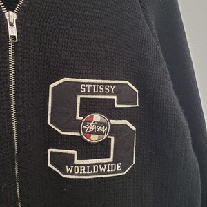 stussy double cable sweater