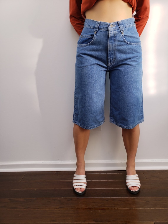 unreal 90s Lee Pipes skater raver denim jean short