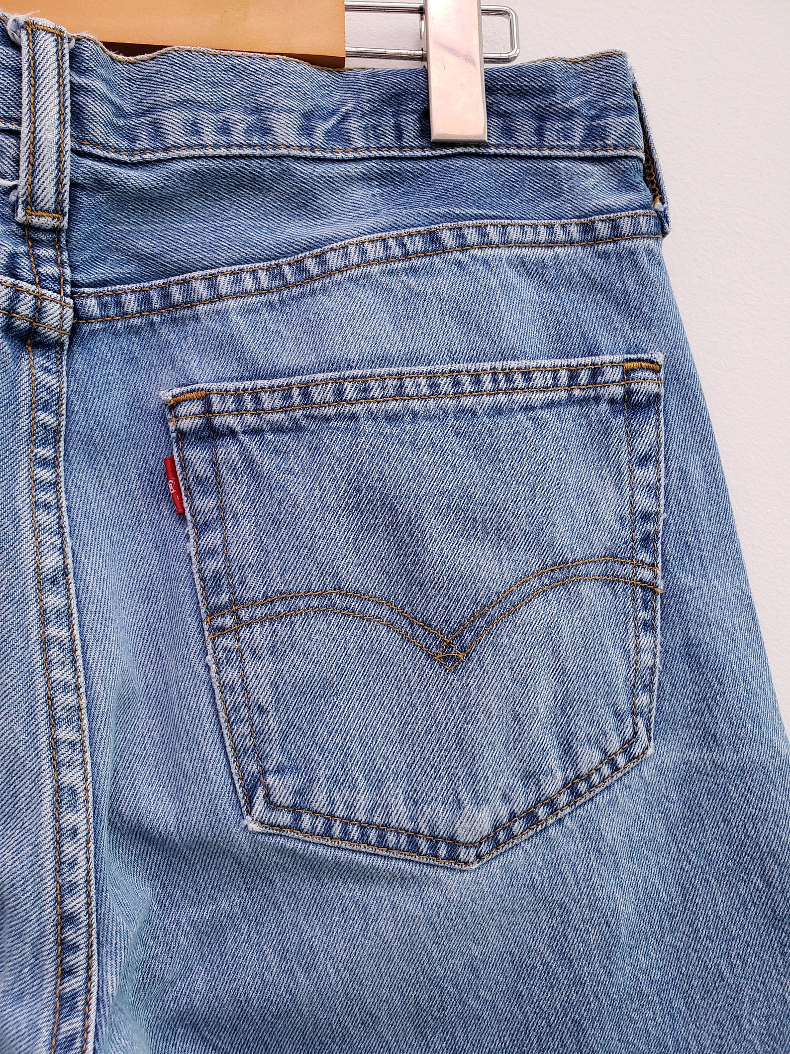 90s Y2K vintage LEVI'S 501 jeans classic blue denim button | Etsy