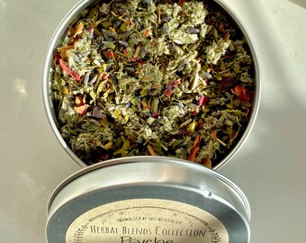 Mistura de chá de ervas Psyche: Chá orgânico para projeção astral (8 oz)