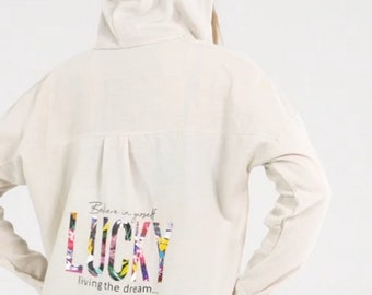 Linen Hooded Shirt | Oversized Linen Hoodie | Button Up Linen Shirt | Boho Hooded Top | Lightweight Summer Jacket | Beach Cover Up