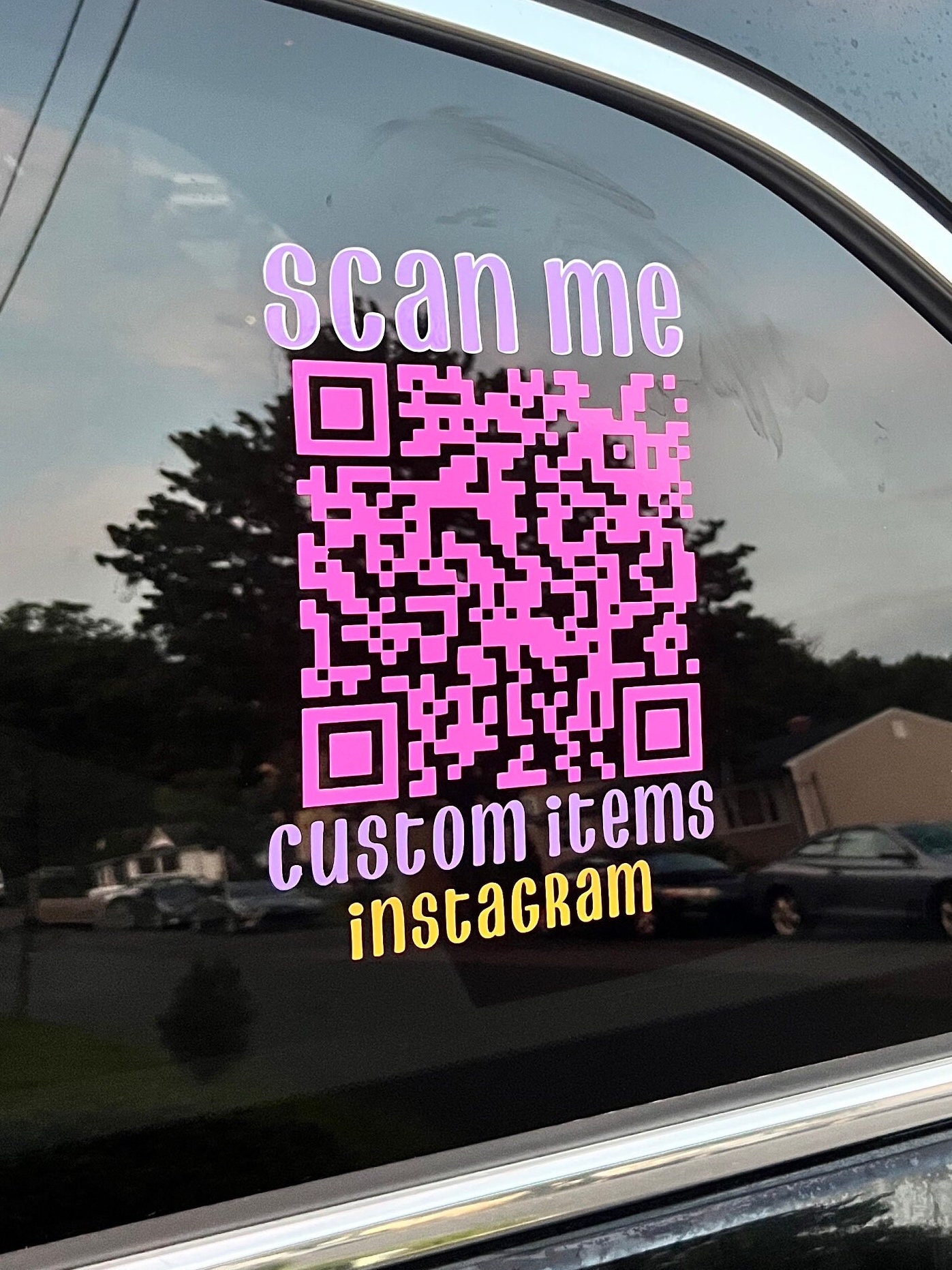 QR Code Car, Scan Me, QR for Your Car, Qr Code for Cars, Car Stickers