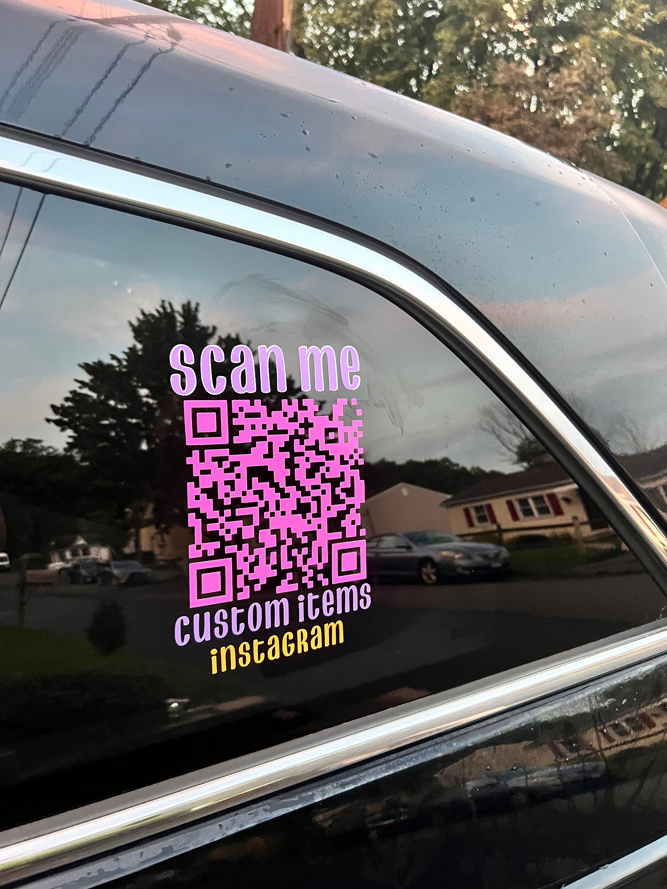 QR Code Car, Scan Me, QR for Your Car, Qr Code for Cars, Car Stickers