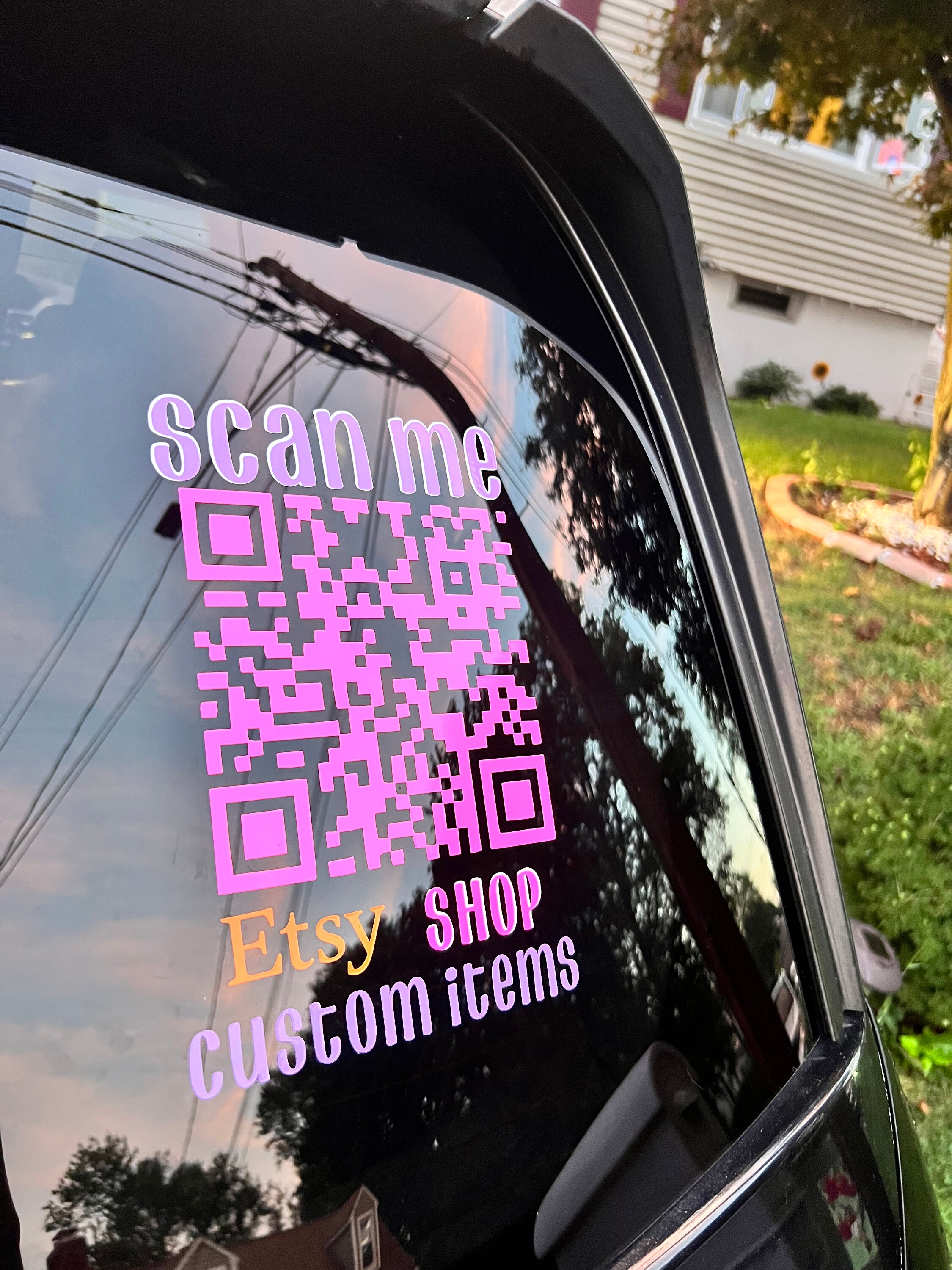 QR Code Car, Scan Me, QR for Your Car, Qr Code for Cars, Car Stickers