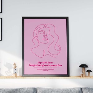 Stampa poster di Gossip Girl / Serena van der Woodsen / Blake Lively / Rossetto / / Parete soggiorno/camera da letto/cucina / A5/A4/A3/A2/A1/A0
