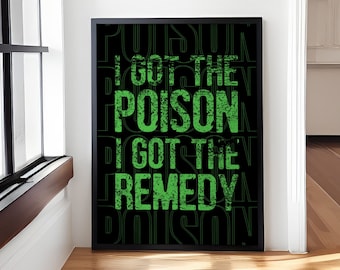Unofficial Poison Inspired Print | Experience | Poison | Keith Flint | Living Room/Bedroom/Kitchen Wall Art | A5/A4/A3/A2/A1/A0