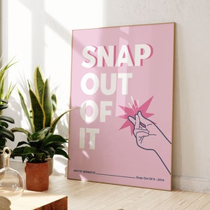Impresión no oficial inspirada en "Snap Out Of It" / Alex Turner / Arte mural para sala de estar, dormitorio y cocina / Tamaño A5/A4/A3/A2/A1/A0