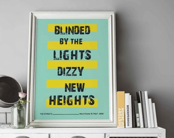 Unofficial Blinded By The Lights Inspired Print | Original Pirate Material | Skinner | Living Room/Bedroom/Kitchen Wall Art | A5/A4/A3/A2/A1