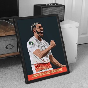 Inoffizielles ungerahmt West Ham Utd Poster | Benrahma Druck | Fiorentina | Schluss | Wohnzimmer/Mann-Höhle/Schlafzimmer/Küche | A5/A4/A3/A2/A1/A0