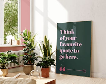 Custom Quote | Modern Font | Phrase or Song Lyrics, Special Gift, Present | Birthday Gift | Anniversary | Wedding Song | Favourite Saying