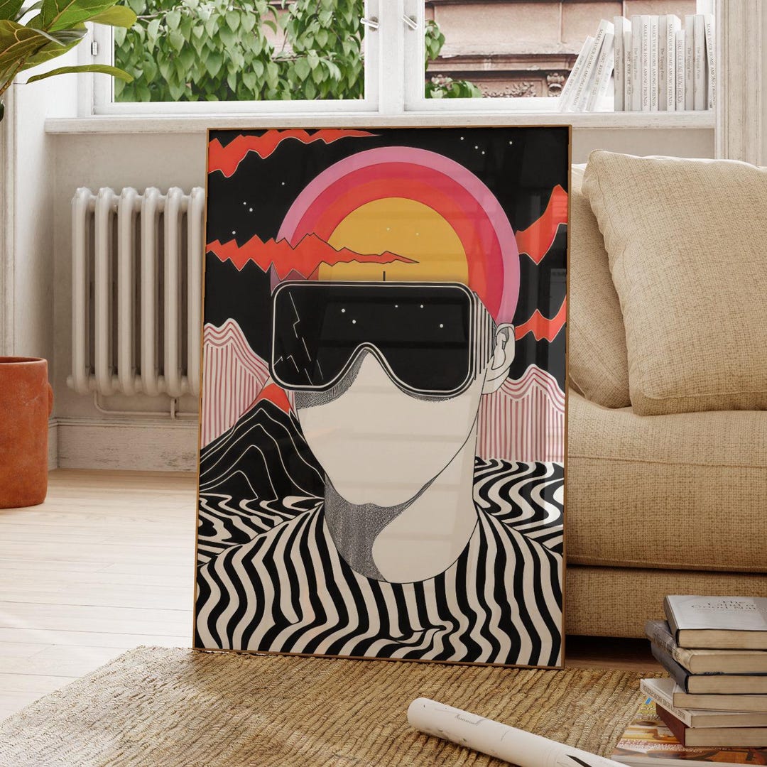 Trippy 90's Rave Inspired Poster | Ecstasy | Skull | Rave | 90's Rave ...