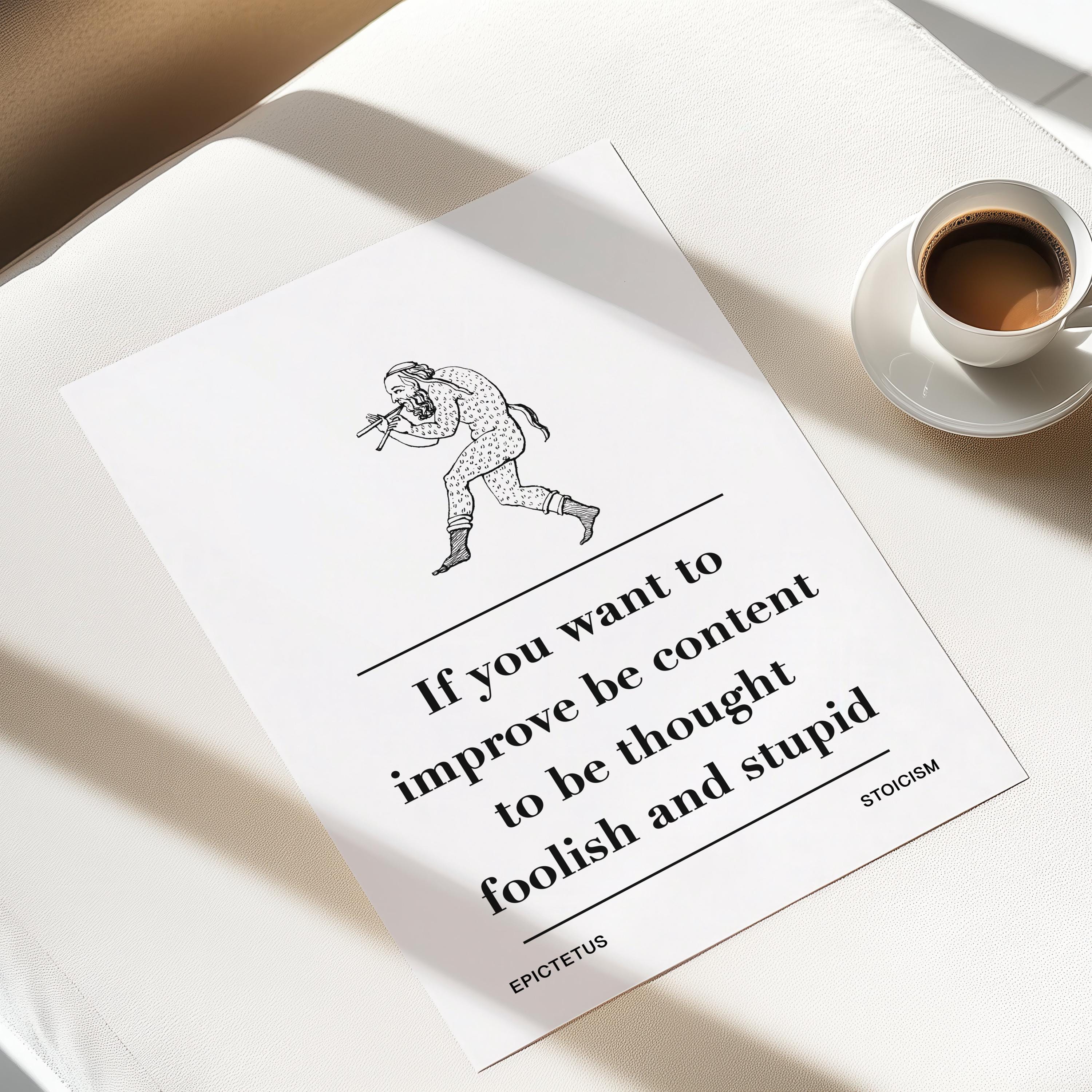 Epictetus Print | Stoicism Poster | Philosophy | Inspirational | Motivational | Living Room/Bedroom/Kitchen Wall Art | A5/A4/A3/A2/A1/A0