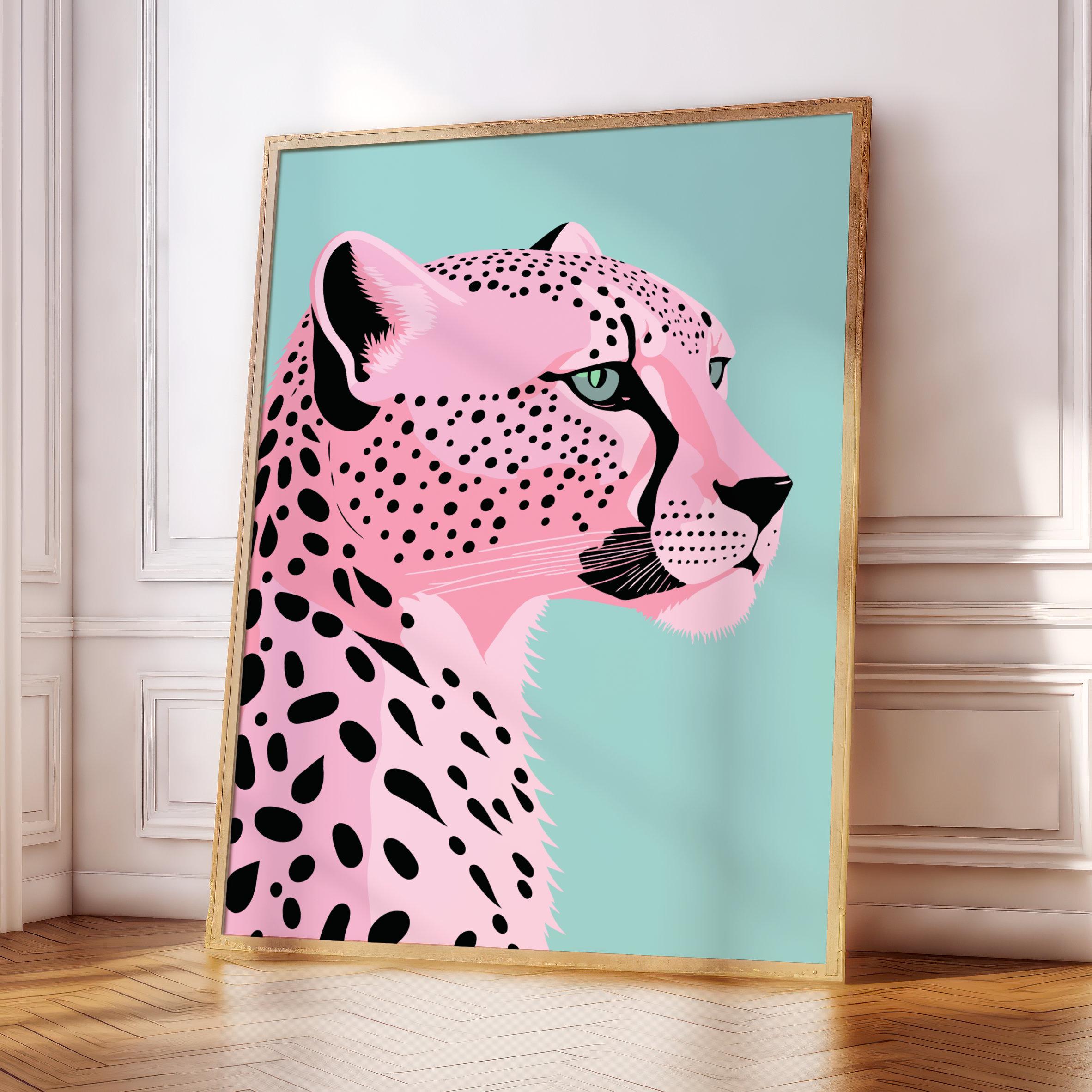 Cheetah Poster Print | Wildlife | Jungle | Animal Lovers | Nature | Gallery Wall | Living Room/Bedroom/Kitchen Wall Art | A5/A4/A3/A2/A1/A0