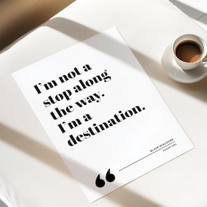 Gossip Girl Poster Print | Blair | Sass | I&#39;m not a stop | Meester | TV Series | Living Room/Bedroom/Kitchen Wall | A5/A4/A3/A2/A1/A0