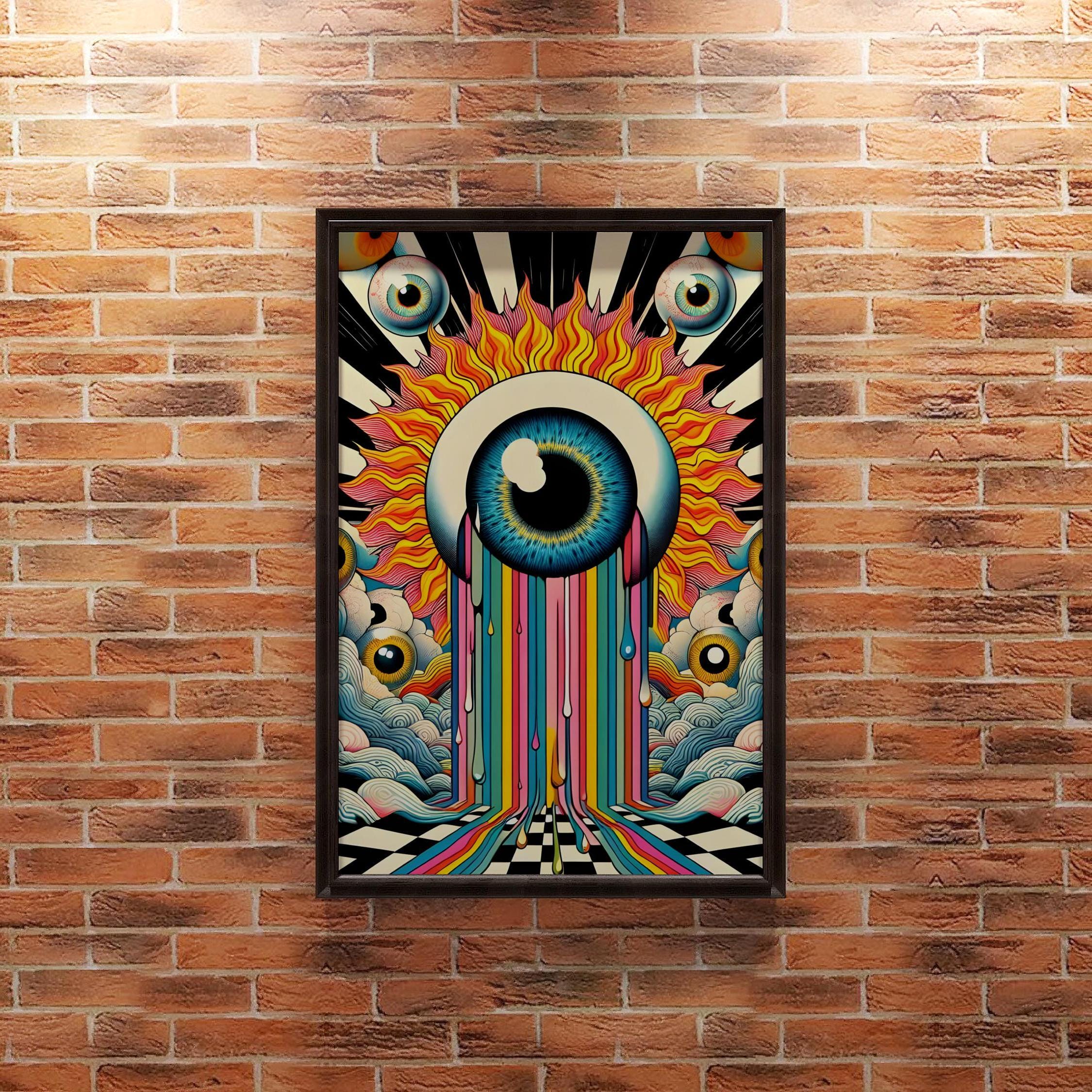 Trippy 90's Rave Inspired Poster | Ecstasy | Mushrooms | Rave | 90's ...