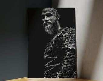 Viking Posters | Viking Prints | Ragnar | Ragnar Lothbrok | Travis Fimmel | Living Room/Bedroom/Kitchen Wall Art | A5/A4/A3/A2/A1/A0