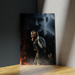 Viking Poster Print | Bjorn | Bjorn Ironside | Sons of Ragnar | Alexander Ludwig | Living Room/Bedroom/Kitchen Wall Art | A5/A4/A3/A2/A1
