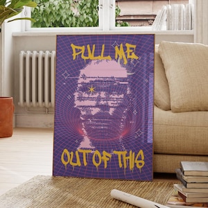 Zieh mich raus | Wieder Fred | Haus-Musik | Technik | 90er Jahre Rave | Musik-Druck | Wohnzimmer/Schlafzimmer/Küche Wall Art | A5/A4/A3/A2/A1/A0