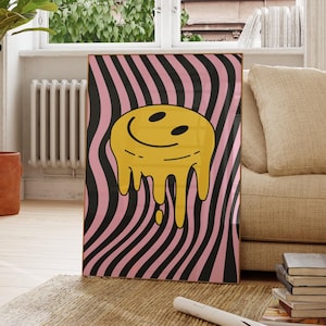 Acid House 90's Rave Inspired Poster | Smiley Face | Ecstasy | 90's Rave Flyers | Living Room/Bedroom/Kitchen Wall Art | A5/A4/A3/A2/A1/A0