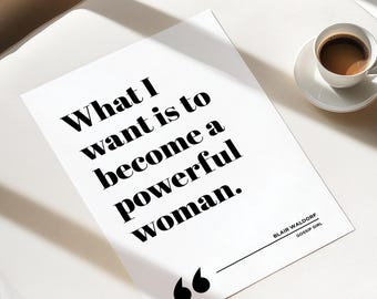 Gossip Girl Poster Print | Blair Waldorf | A powerful woman | Meester | TV Series | Living Room/Bedroom/Kitchen Wall | A5/A4/A3/A2/A1/A0