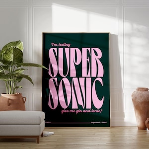 Impresión no oficial inspirada en Supersonic / Definitivamente Quizás / Gallagher / Indie / Arte mural para sala de estar, dormitorio y cocina / A5/A4/A3/A2/A1/A0