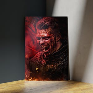 Ivar de zonder been-print | Viking-posterafdrukken | Alex Hogh Andersen | Muurkunst woonkamer/slaapkamer/keuken | A5/A4/A3/A2/A1/A0