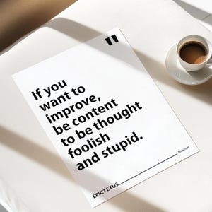 Epictetus Print | Stoicism Poster | Philosophy | Inspirational | Motivational | Living Room/Bedroom/Kitchen Wall Art | A5/A4/A3/A2/A1/A0