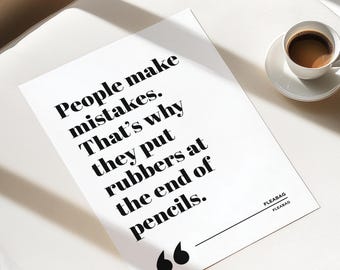 Fleabag Quotes Poster Print | Fleabag | Phoebe Waller-Bridge | TV Series | Living Room/Bedroom/Kitchen Wall | A5/A4/A3/A2/A1/A0