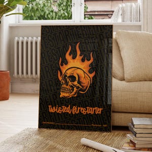 Unofficial Firestarter Inspired Print | Fat of the Land Album Art | Keith Flint | Living Room/Bedroom/Kitchen Wall Art | A5/A4/A3/A2/A1