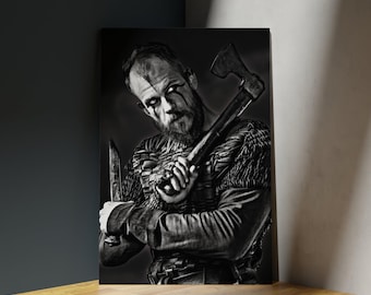Floki Print | Viking Posters | Vikings Prints | Viking Gifts |  Gustaf Skarsgård | Living Room/Bedroom/Kitchen Wall Art | A5/A4/A3/A2/A1/A0