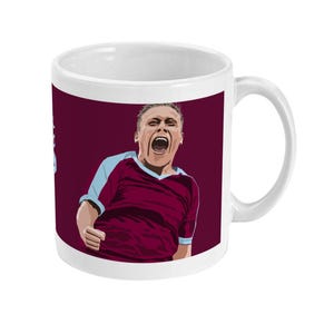 Inoffizielle Burnley 11 Unze Becher | Scott Arfield gegen Blackburn | Weinrot | Torfmoor | Burnley Fächer | Burnley Geschenk | Burnley Becher | Geschenk