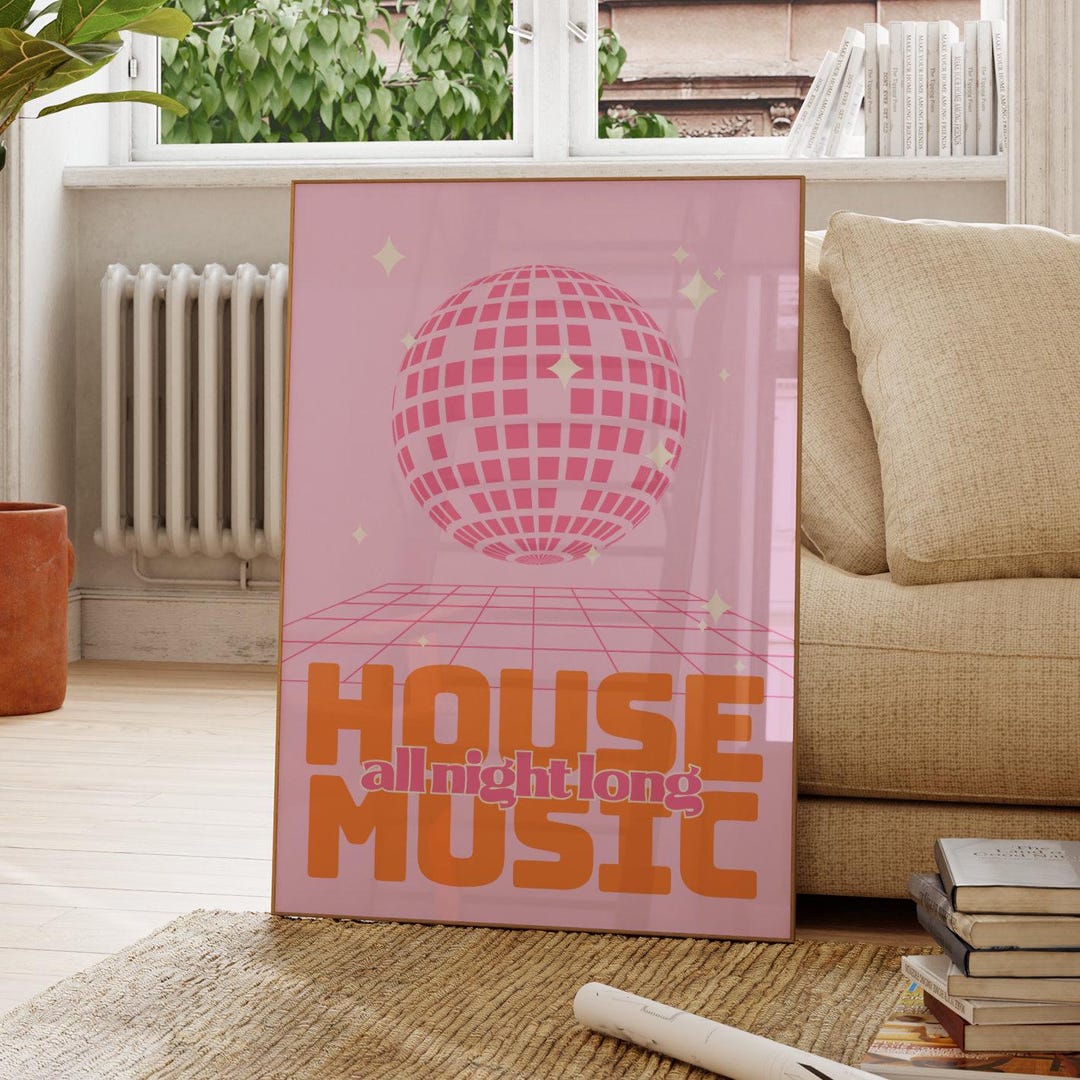 House Raving Move Your Body | Marshall Jefferson | House Music | Rave Print | 90's ...