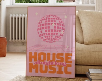 Move Your body | Marshall Jefferson | House Music | Rave Print | 90's | Raving | Living Room/Bedroom/Kitchen Wall Art | A5/A4/A3/A2/A1/A0