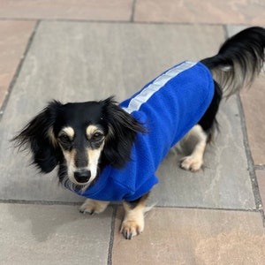 Reflective Dachshund Fleece Jumper: Winter Warm Dog Coat