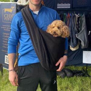 Fleece Hundetragetasche, Sling, Dackeltasche, Tragetasche