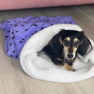 Dachshund Cosy Sack, Dog Snuggle Sack, Dog Bed