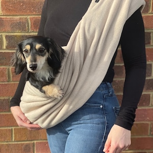 Dachshund Sling, Dog Sling, Dog Carry Bag, Dachshund Carrier, Dachshund Bag image 1