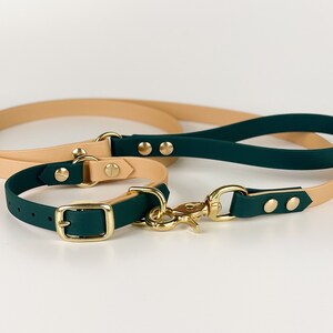 Luxury Biothane Collar and Lead Set, Dog Collar and Lead, Vegan Dog