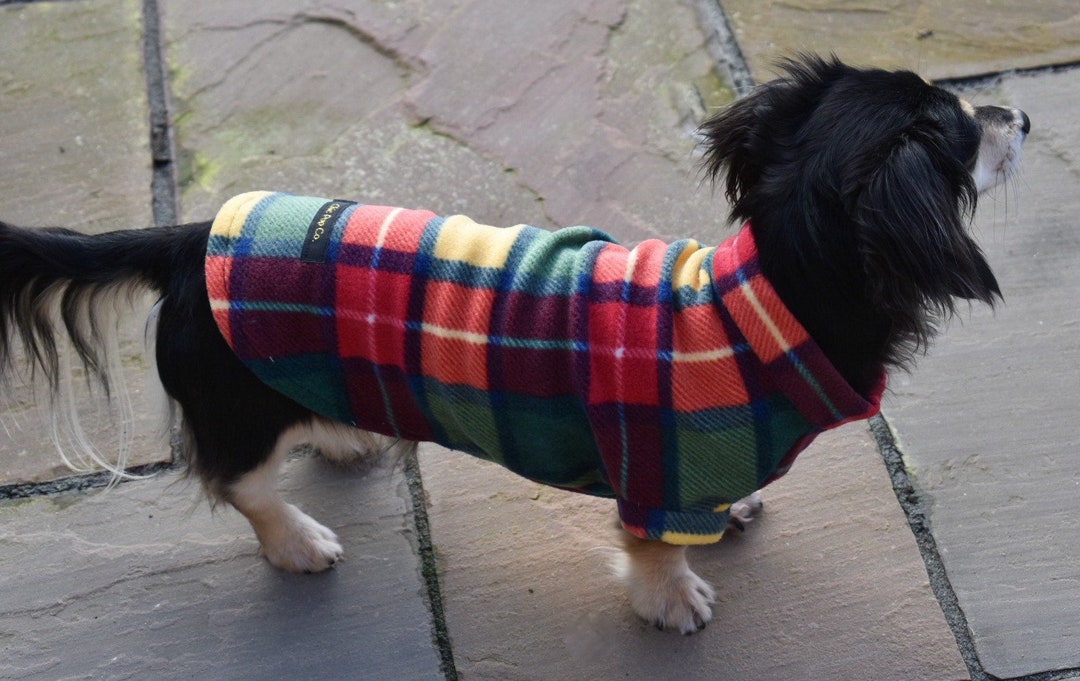 Dachshund Tartan Jumpers Dachshund Coat Dachshund Clothing Etsy