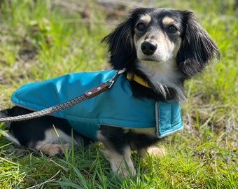 Waterproof Dachshund Coat: Custom Fit Lightweight Dog Coat